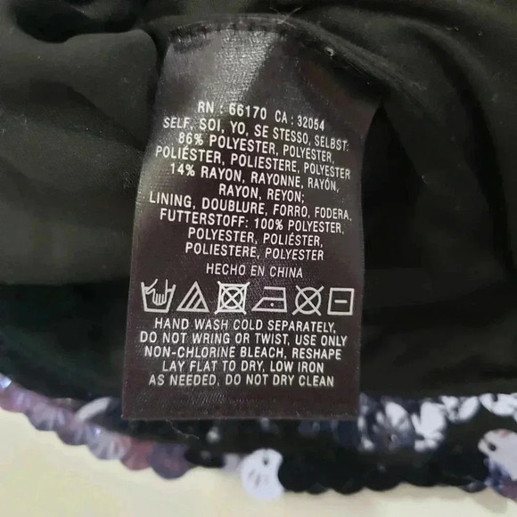 Anthropologie Leifsdottir Metallic Blue Sequin Top Concert Eras Tour - Picture 7 of 8